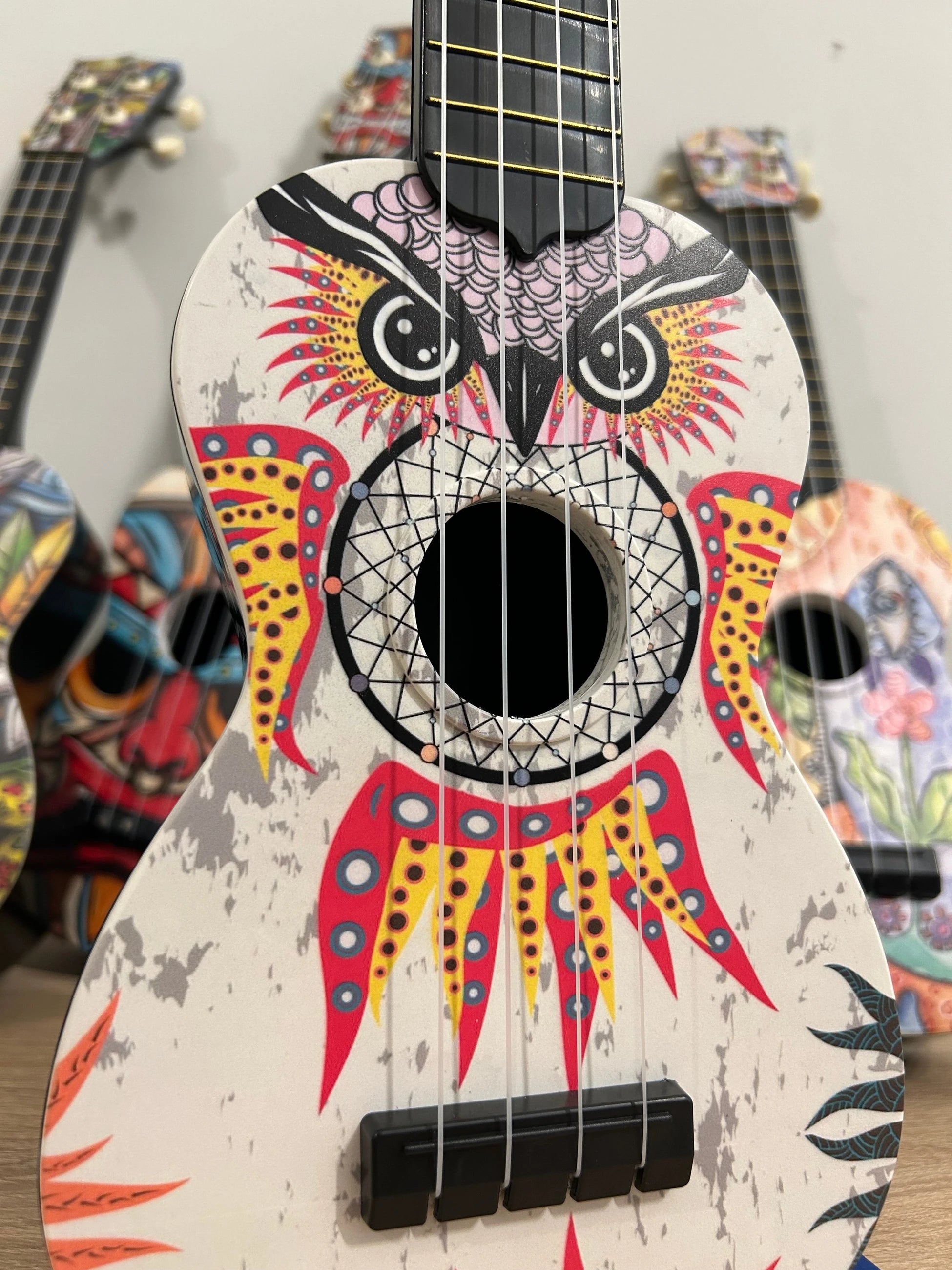 Klasik Desenli Soprano Ukulele 21 inç - Renkli Başlangıç | Burakmusic
