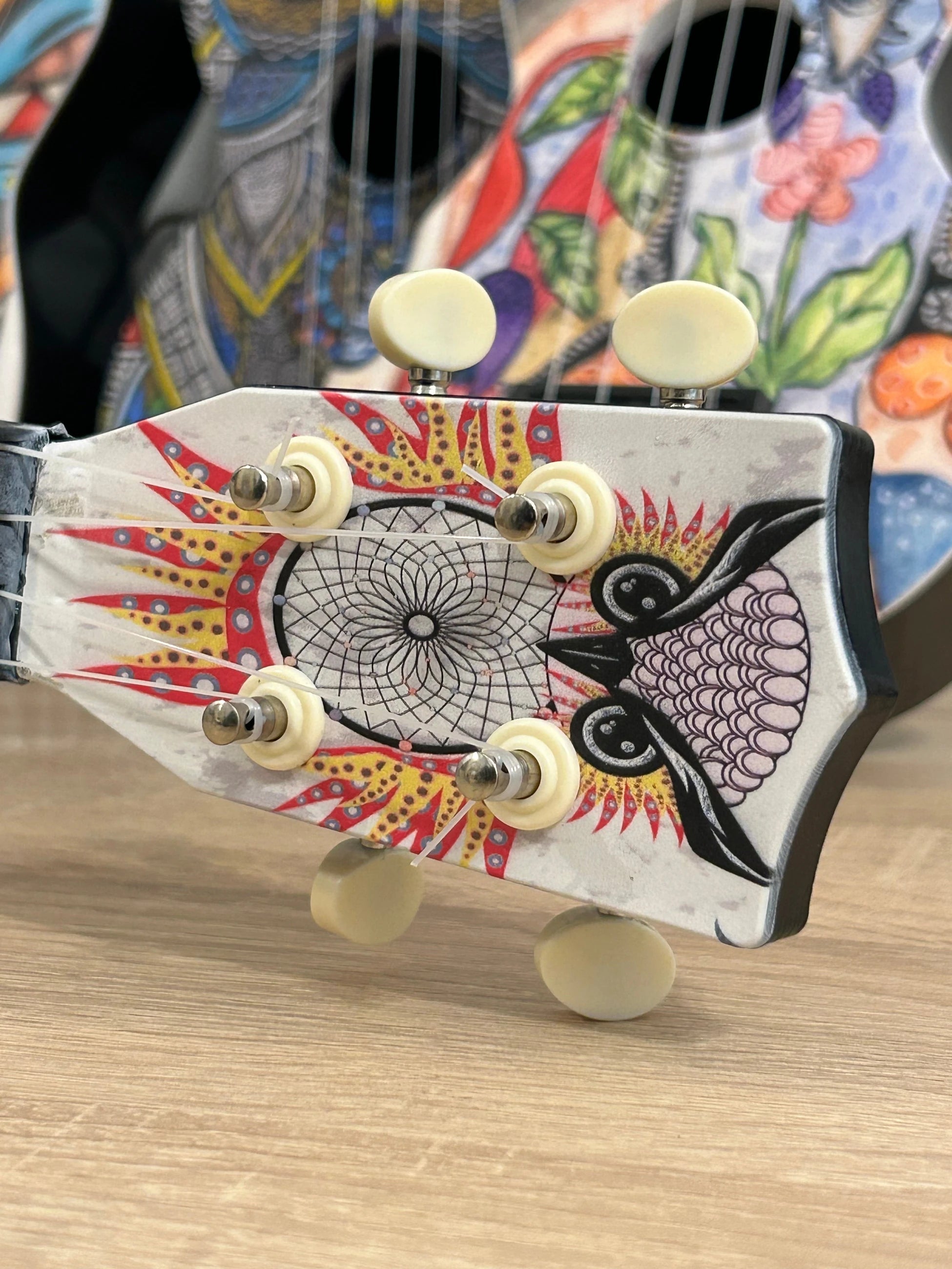 Klasik Desenli Soprano Ukulele 21 inç - Renkli Başlangıç | Burakmusic