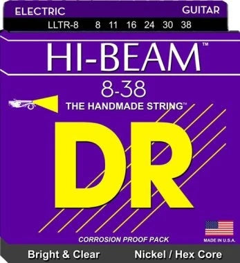DR LLTR-8 Hi-Beam Elektro Gitar Teli (Extra Light 8-38)