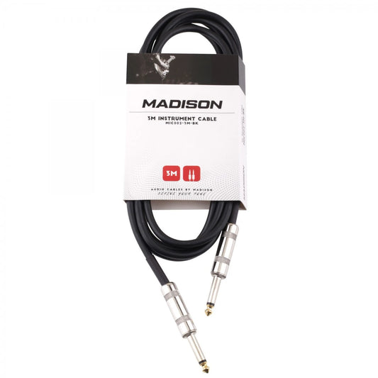 Madison Gitar Kablosu 3 Metre- SİYAH