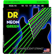 DR NGE-10 Hi-Def Neon Yeşil Elektro Gitar Teli (Medium 10-46)