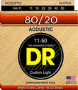 DR HA-11 Hi-Beam 80/20 Akustik Gitar Teli (Custom Light 11-50)